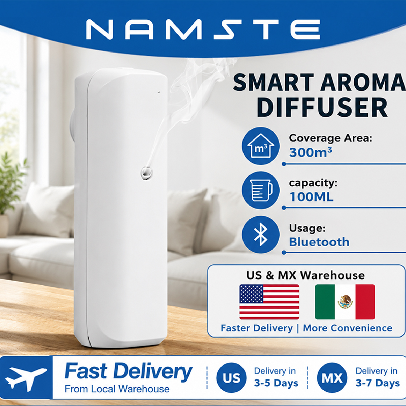 Home Fragrance Oud - NAMASTE Diffuser Minyak Aromatik Bluetooth, Diffuser