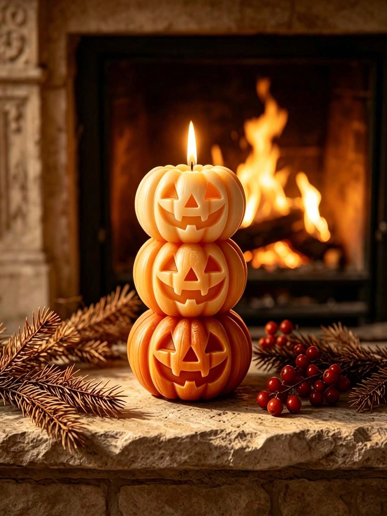 1 buah Lilin Berbentuk Labu 3- - Home Fragrance Usa ulasan dan harga